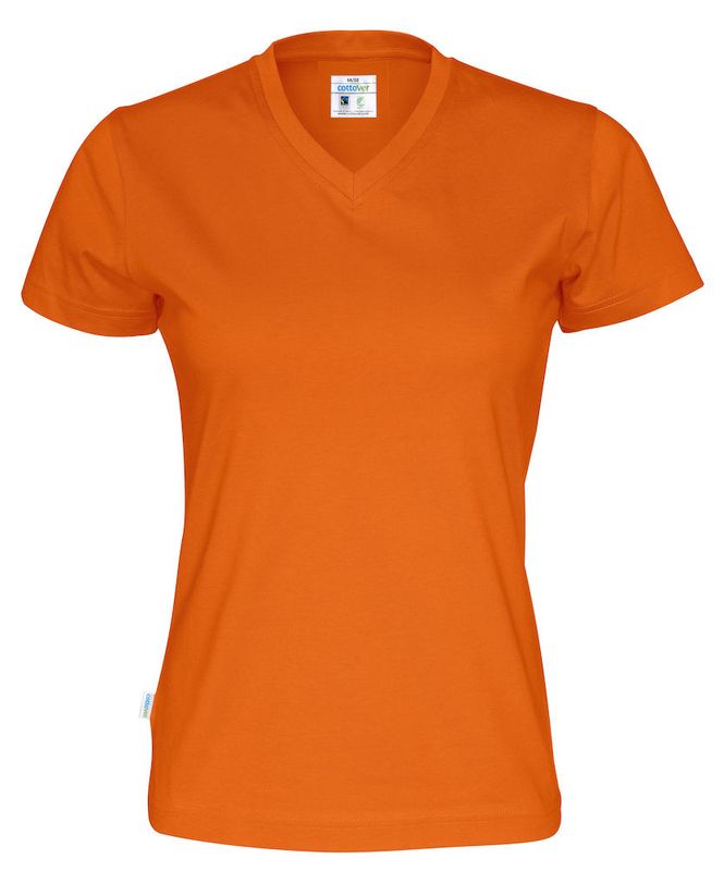 Cottover V-neck tskjorte med logo