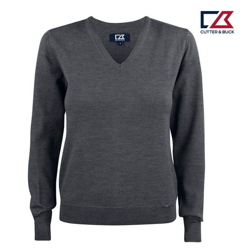 Everett dame V-neck Merinoull 