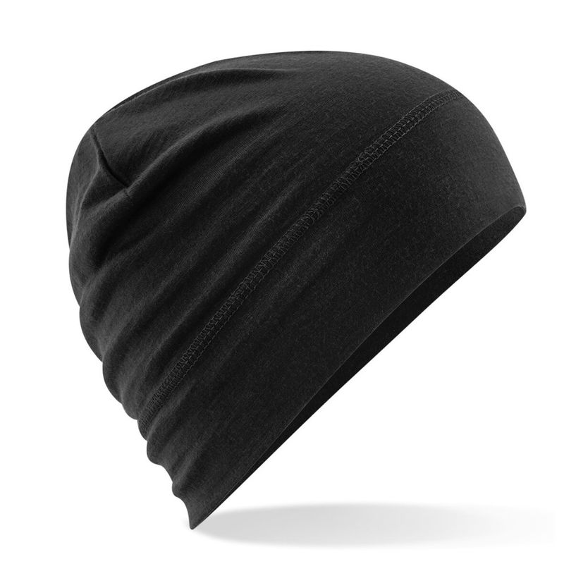 Rimelig merinoull lue med logo