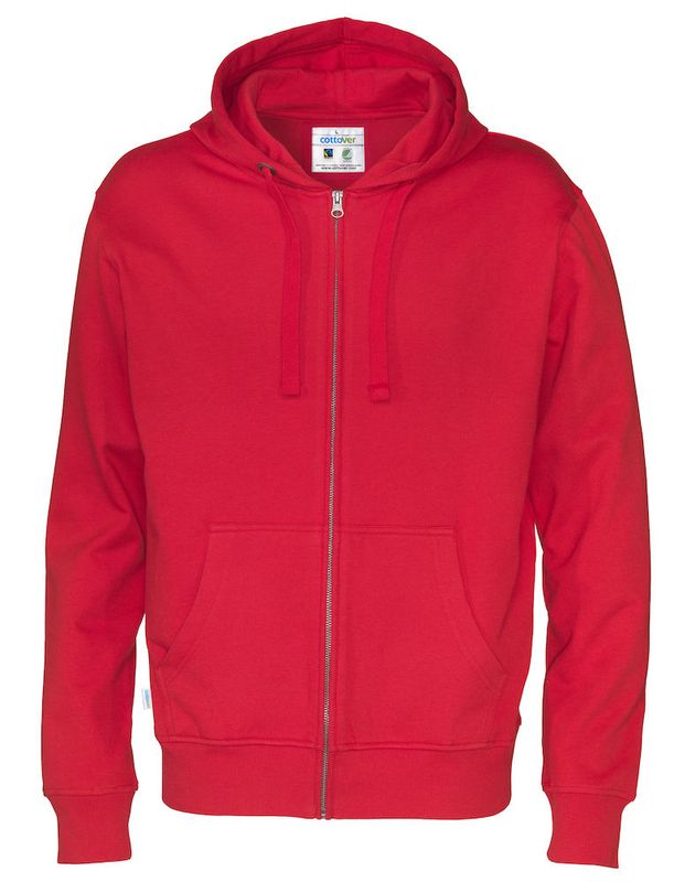 Miljøvennlig hettejakke med logo fra Cottover