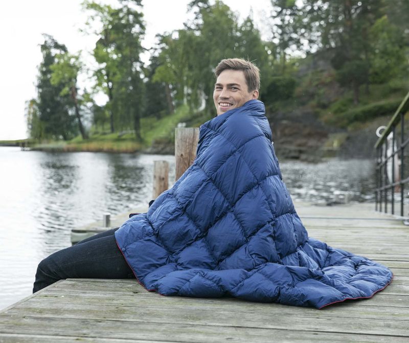 Tracker Dunpledd med firmalogo